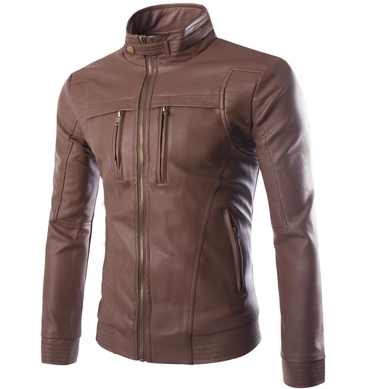 Striven Mens Leather Jacket Image