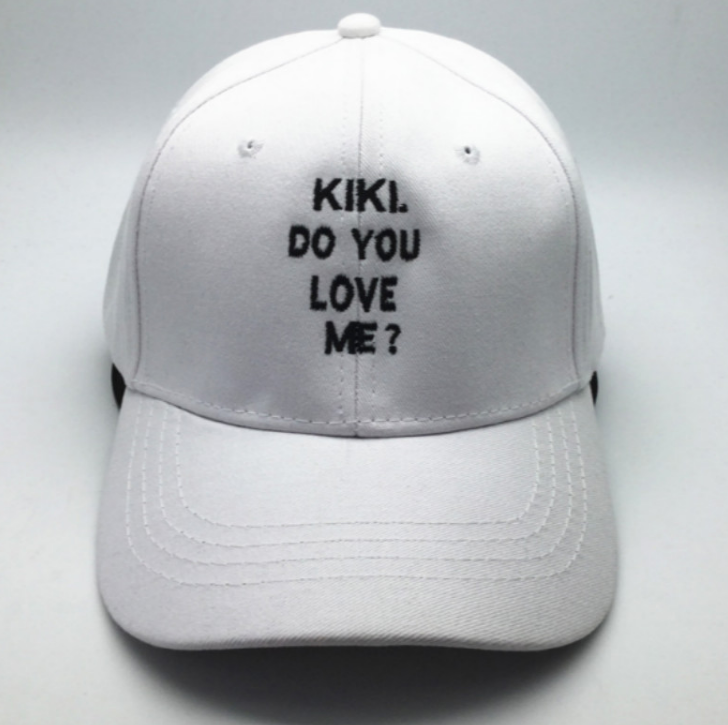 Letter embroidered baseball cap