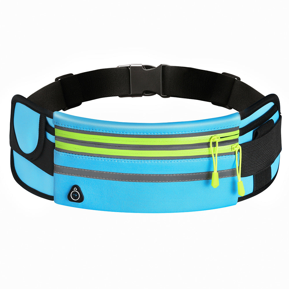 Double Zippers Waist Bags Waterproof Sports Running Fanny Pack Image