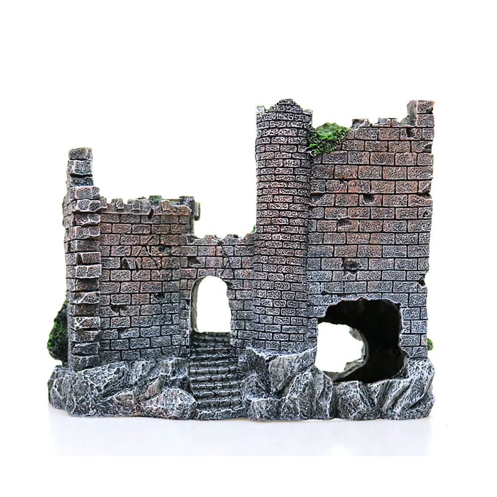 Fish tank resin castle decoration Image