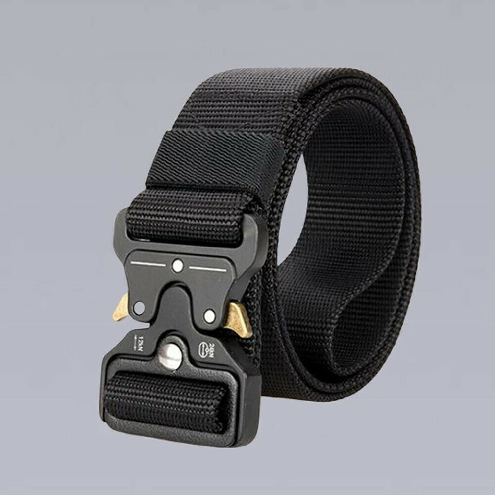 Military Tactical Belt Heavy Duty Security Guard Working Utility Nylon Waistband Image