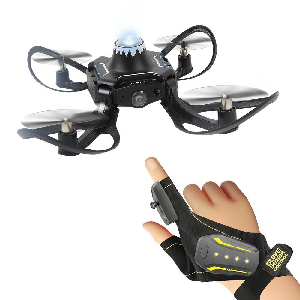 Folding Drone Gesture Control Aerial Photography Four-axis Body Sense Gravity Induction Remote Contro Image