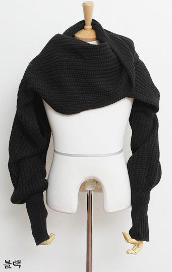 Sweater Scarf Cashmere Ladies Girl Woman Clothing Casual Wear Image