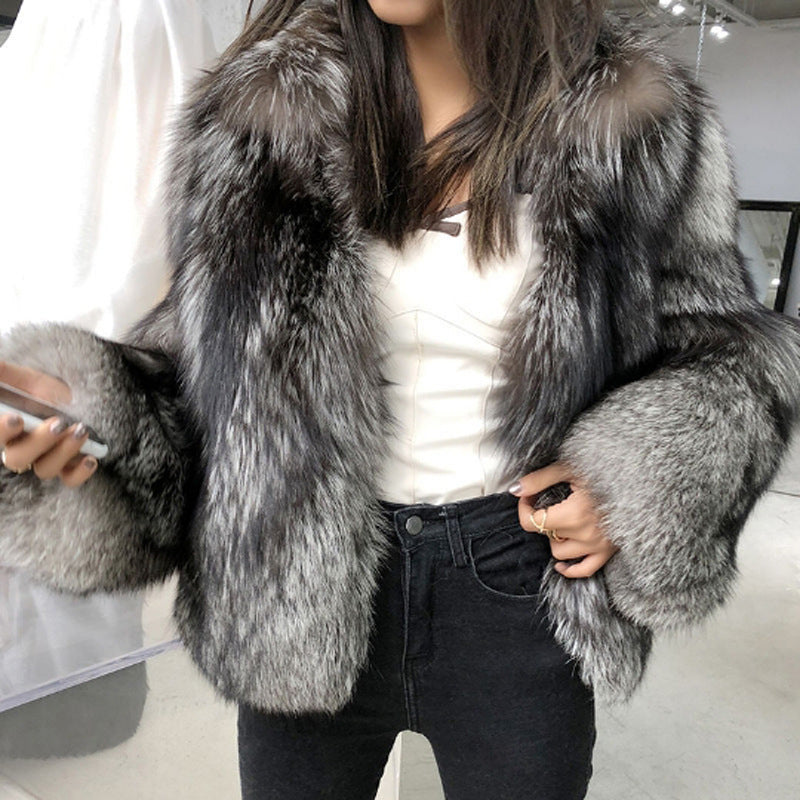 Women's Fur Coat Short Fashion Imitation Fox Autumn And Winter Image