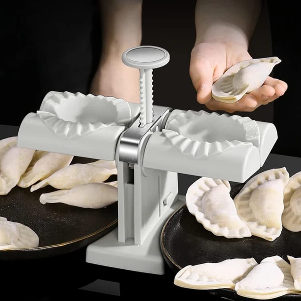 Dumpling Mould Double Head Dumpling Mold Lazy Artifact Manual Press Noodle Dumpling Maker Kitchen Accessories Dumpling Maker Image