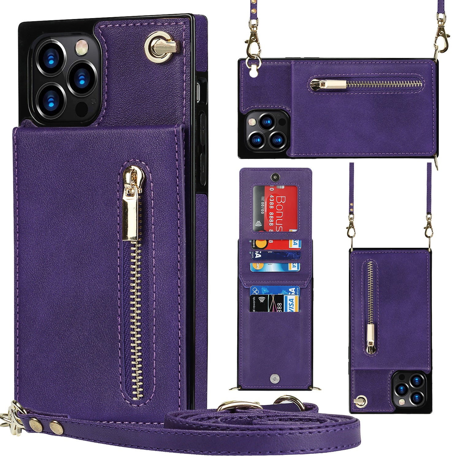 Zipper Phone Case Phone Case Crossbody Image