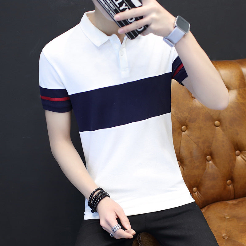 Short sleeve shirt collar polo shirt Image