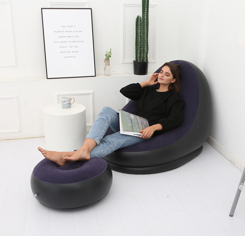 Lazy Bean Bag with Inflatable Folding Sofa Image