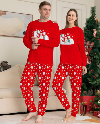 Christmas Family Pajamas Matching Sets Christmas Sleepwear Parent-Child Pjs Outfit For Christmas Holiday Xmas Party