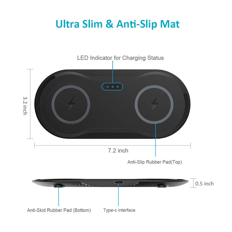 Wireless Charger Dual Mobile Phone Charger Image