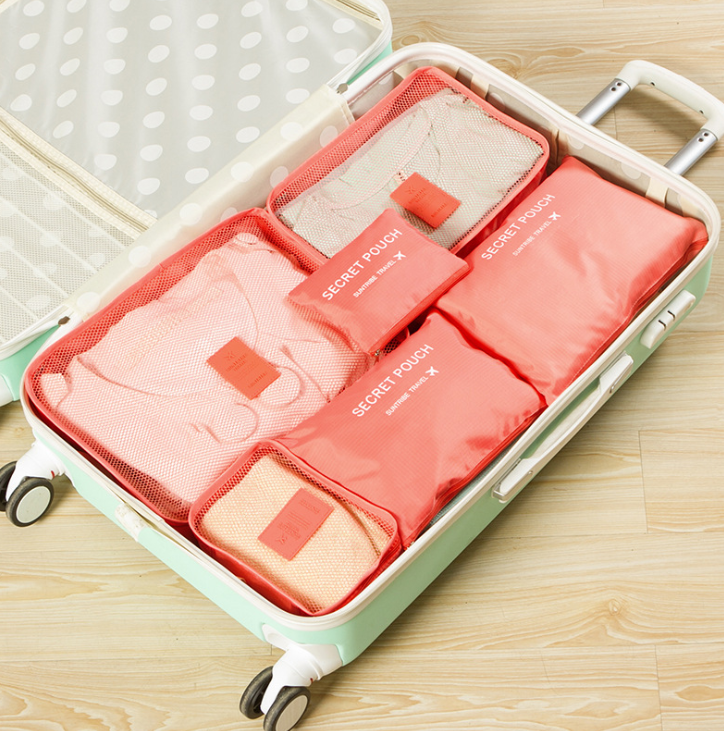 Durable Waterproof Nylon Packing Cube Travel Organizer Bag Image