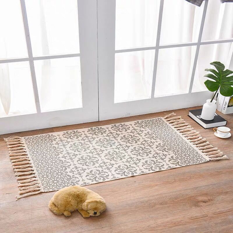 Scandinavian Style Linen Cotton Rug Image