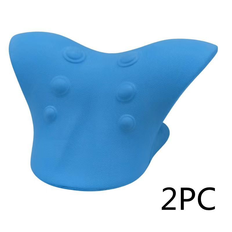 Cervical Spine Stretch Gravity Muscle Relaxation Traction Neck Stretcher Shoulder Massage Pillow Relieve Pain Spine Correction Image