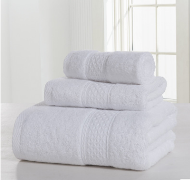 Cotton soft double-sided thickening towel skin-friendly bath towel beauty salon bathrobe bath towel set Image