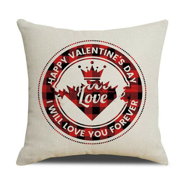 Valentines Day red pillowcase cushion cover Image