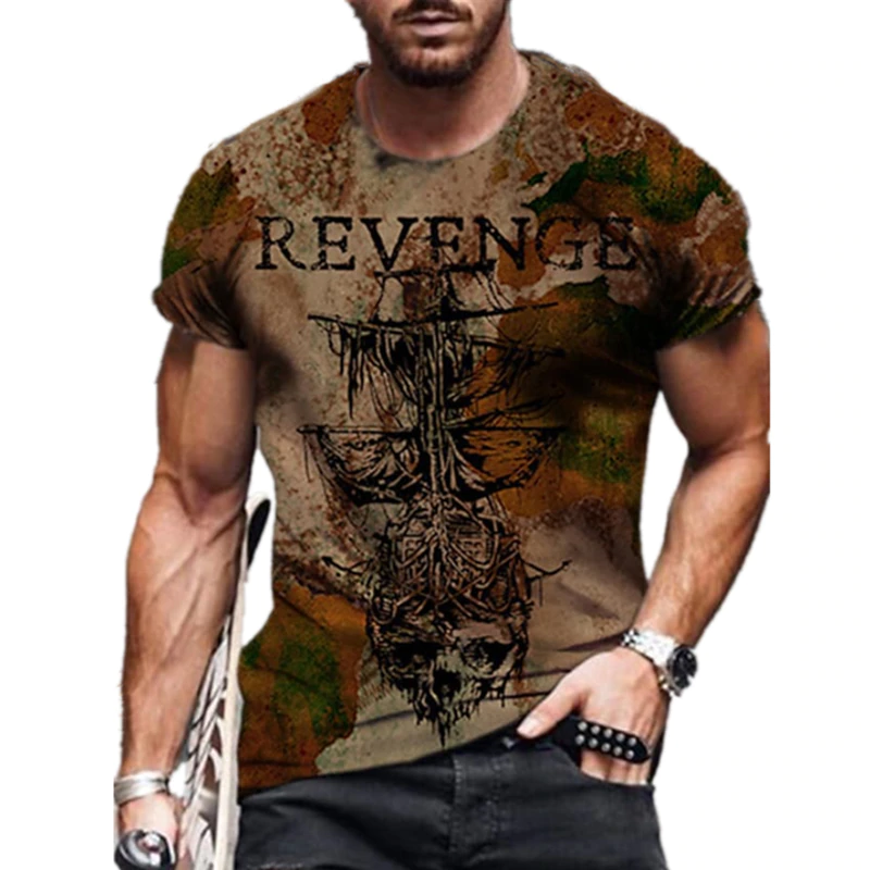 Abstract Painting Print Short-sleeved T-shirt Image