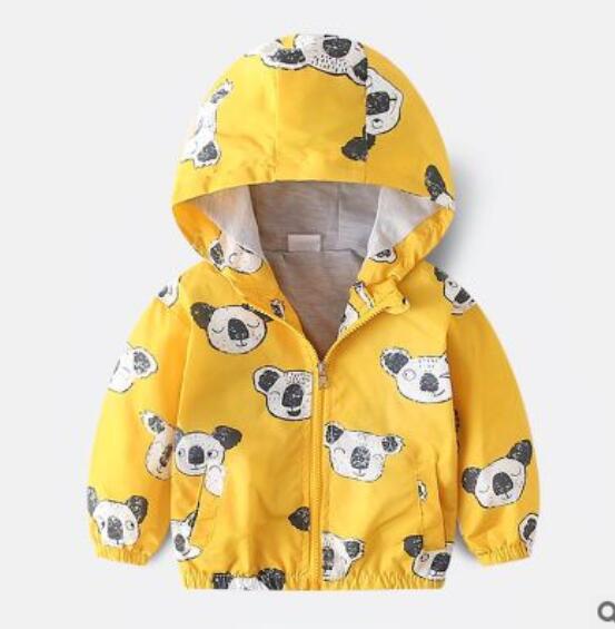 Boy jacket casual hooded jacket Image