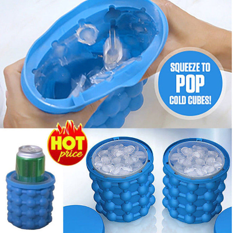 New Champagne Container Silicone Bucket Saving Ice Cube Maker Image