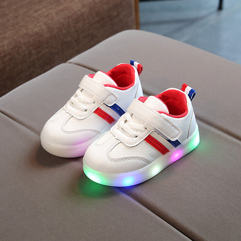 Kimmy White LED Sneakers Shoes Image