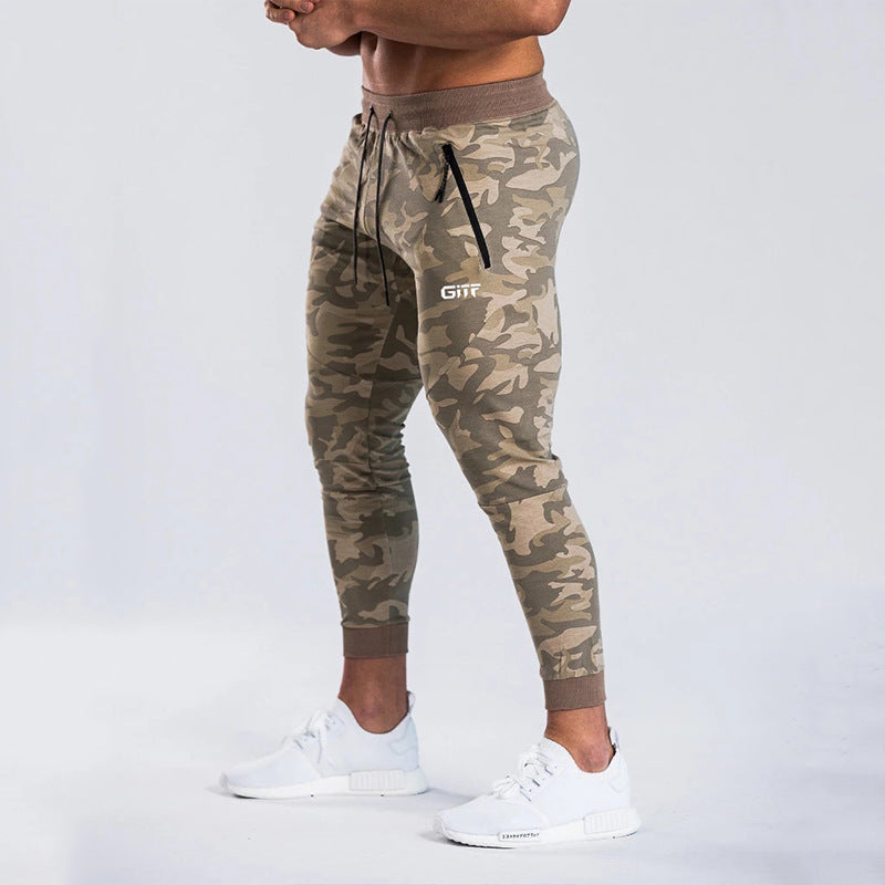 GITF Camouflage Quick drying jogging pants men Sport Pencil Pants Men Bodybuilding Joggers Gym Trousers Running Pants Men Image