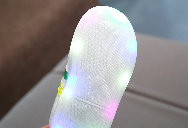 Kimmy White LED Sneakers Shoes Image