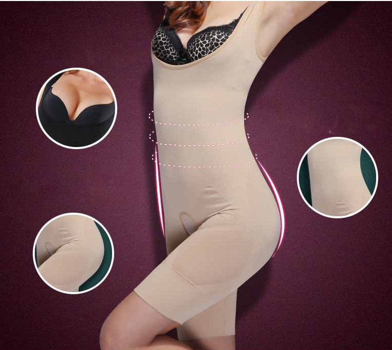 Women Body Shaper Slimming Underwear Vest Bodysuits Shapewear Tummy Control Underbust Image