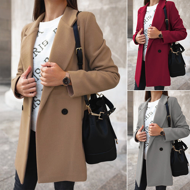 Woolen coat woman