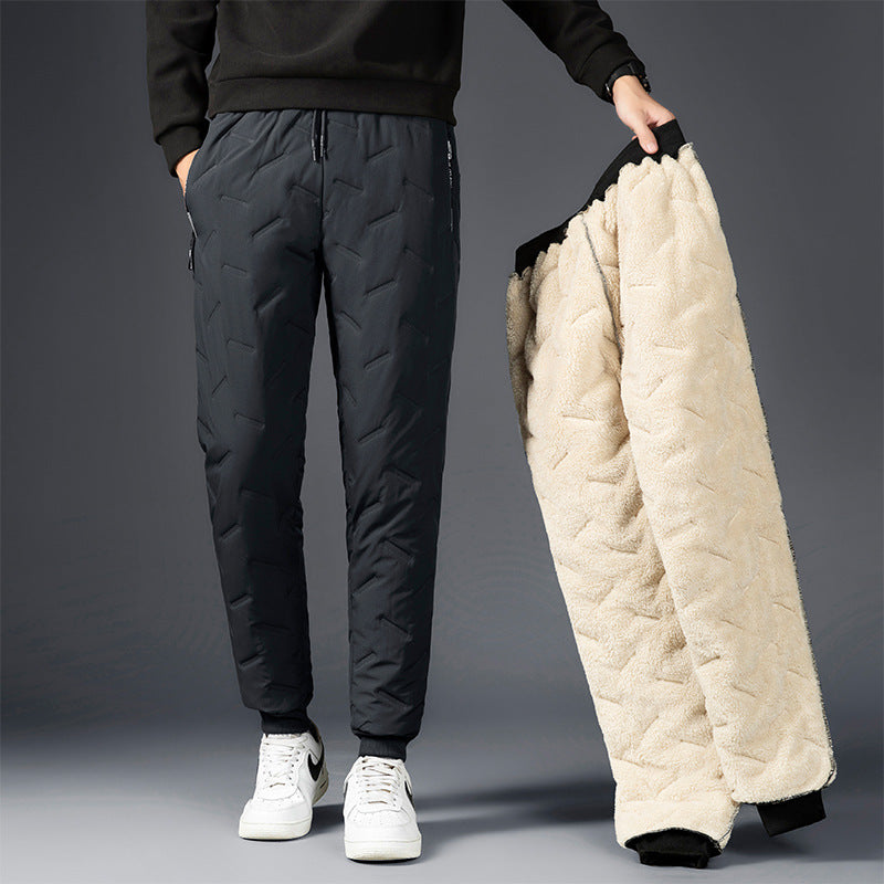 Men's Padded Cotton Trousers With Cashmere Image