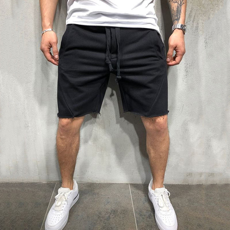 summer mens gym sports sport grey shorts for men Image