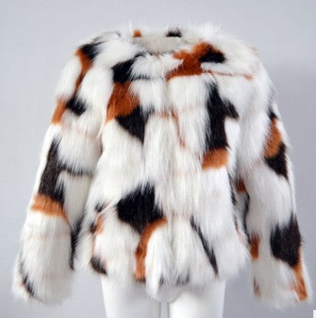 Boho Multicolor Fur Coat Image