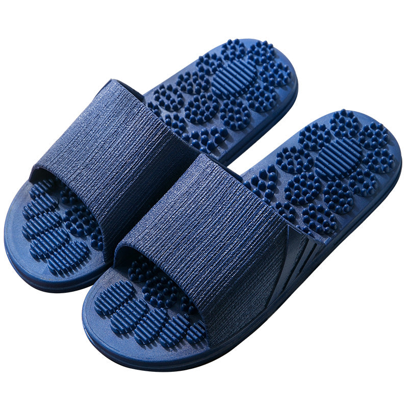 Reflexology Foot Massage Slippers Bath Slippers Tension Relief Acupuncture Feet Massager Household Slipper Foot Health Care Image