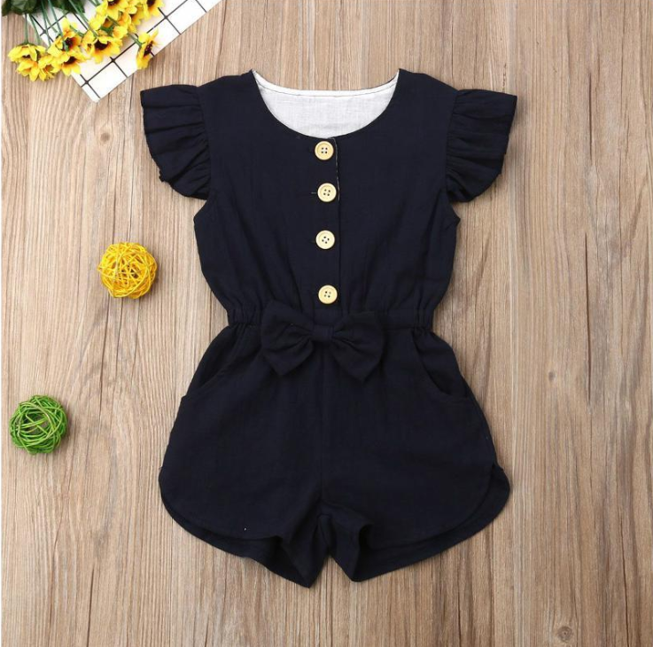 Toddler Girl Clothes Kids Baby Girls Summer Ruffles Sleeve Image