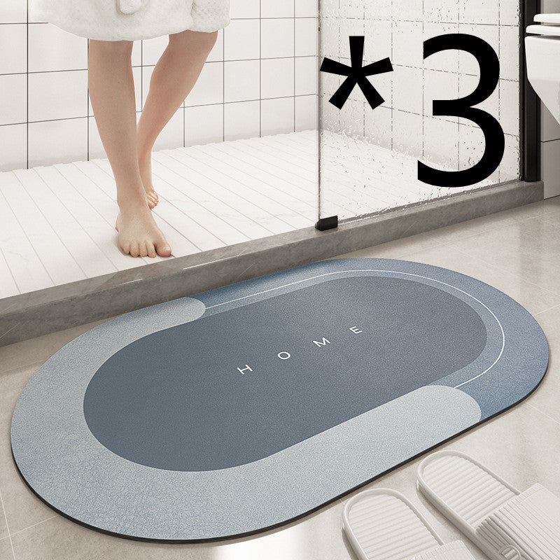 Cushion Bathroom Sliding Door Floor Foot Mat Image