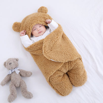 Baby Sleeping Bag Envelope for Newborn Baby Winter Swaddle Blanket