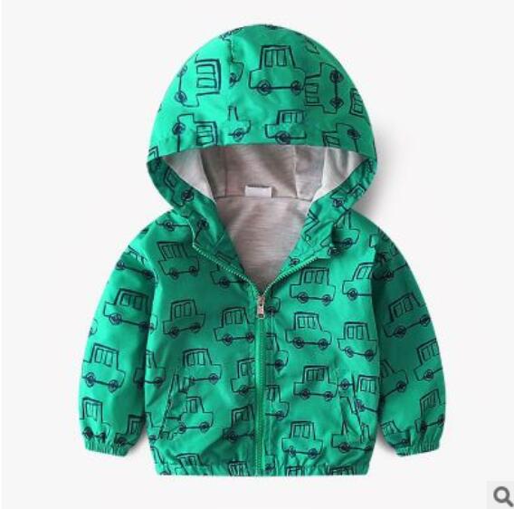 Boy jacket casual hooded jacket Image