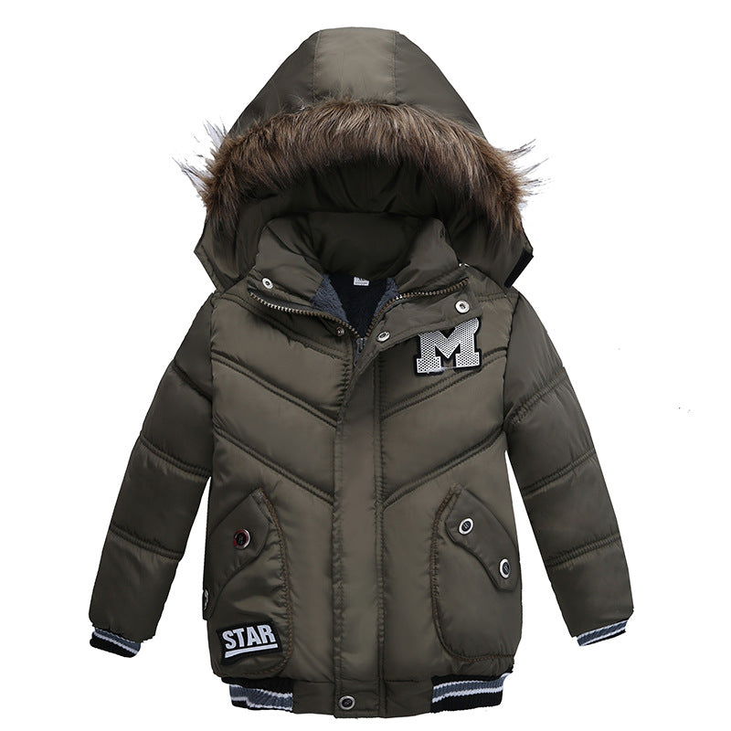 Small And Medium-Sized Boys Cotton-Padded Jackets Image