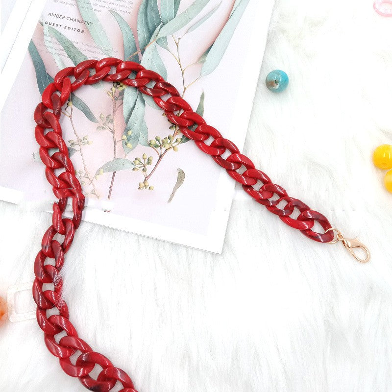 Resin-covered Chain Bag Chain Image