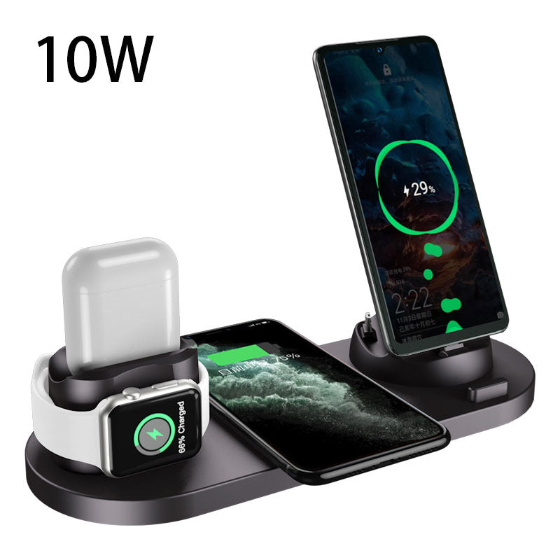 Wireless Charger For IPhone Fast Charger For Phone Fast Charging Pad For Phone Watch 6 In 1 Charging Dock Station Image