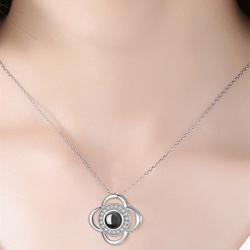 2023 Hot Valentine's Day Gifts Metal Rose Jewelry Gift Box Necklace For Wedding Girlfriend Necklace Gifts Image