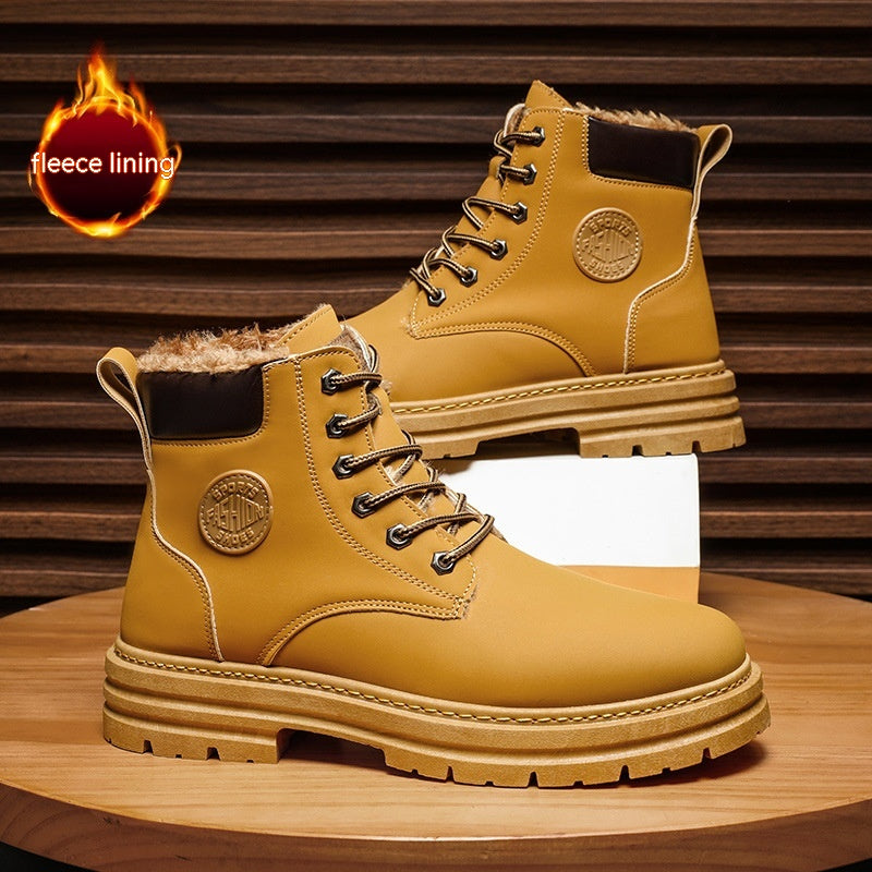 Men's High-top Warm Martin Boots Thickened Image