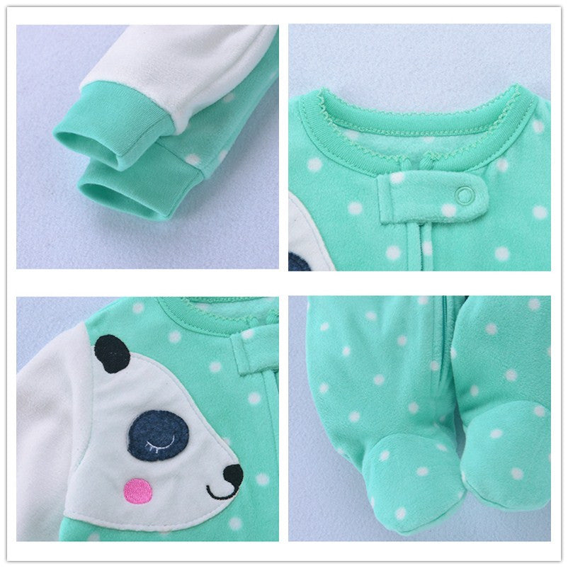 Spring Baby Girl Clothes Kids Soft Fleece Rompers Kids Image