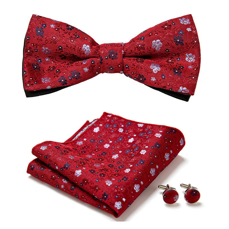 Three Piece Set Of Stylish Bow Ties Image