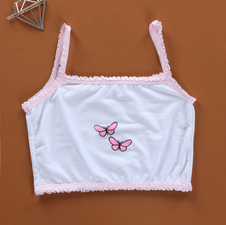 Girls Sports Casual Cotton Camisole Bra Image