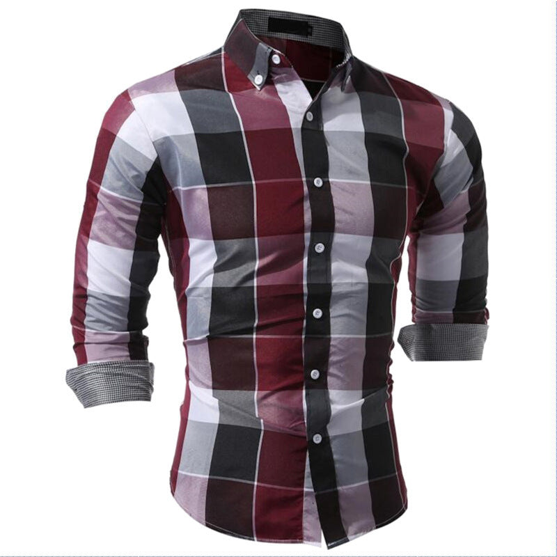 Classic Plaid Dress Shirts Image