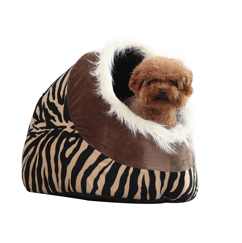 Leopard kennel cat litter cat house dog house dog bed cat bed pet bed supplies Image