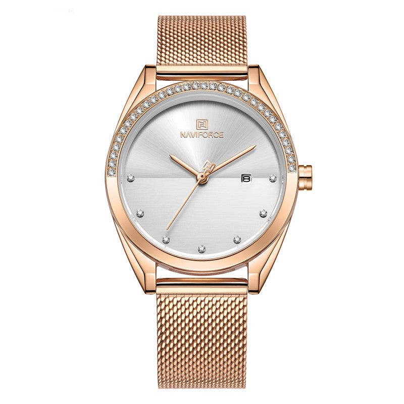 Waterproof Calendar Women Quartz Watch Image