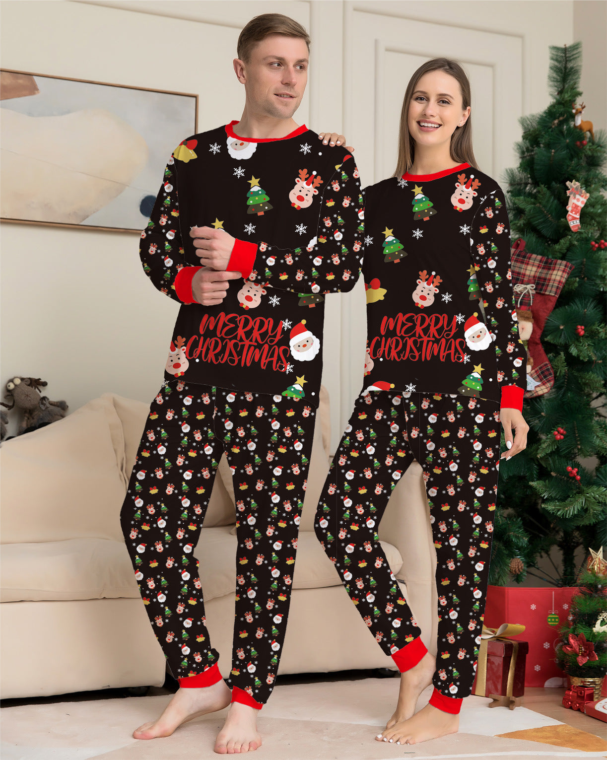 Family Christmas Matching Pajamas Set Christmas Pajamas For Family Christmas PJS Xmas Sleepwear Image