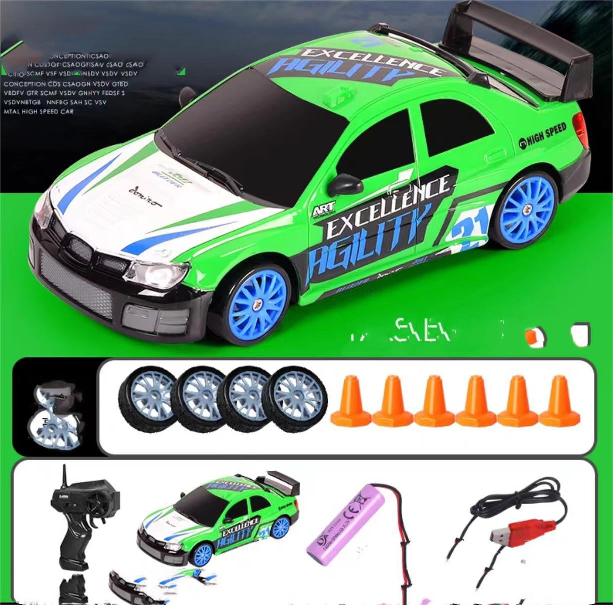 2.4G Drift Rc Car 4WD RC Drift Car Toy Remote Control GTR Model AE86 Vehicle Car RC Racing Car Toy For Children Christmas Gifts Image