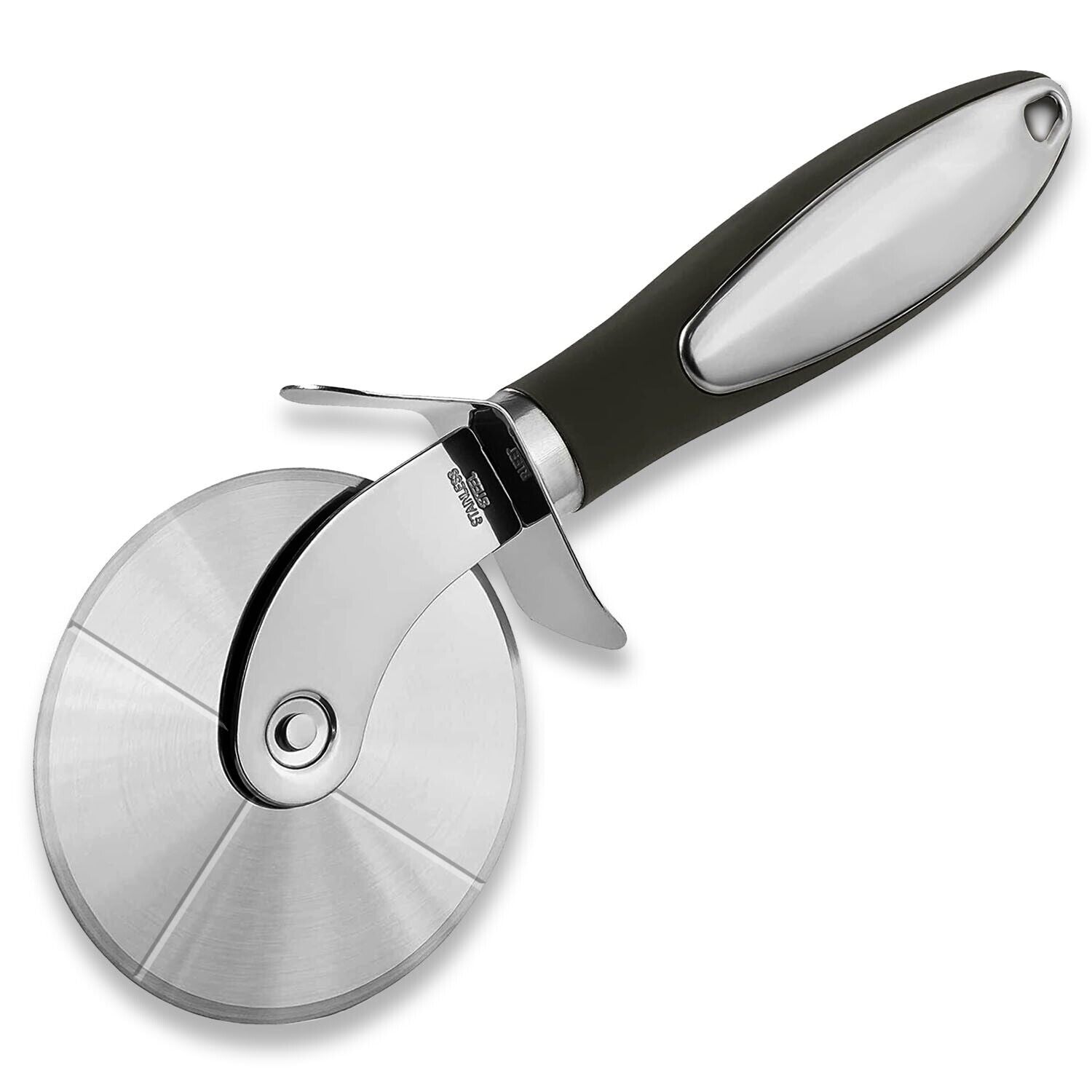 Pizza Cutter Wheel Kitchen Pizza Slicer Cutting Tool Stainless Steel Easy To Cut Image