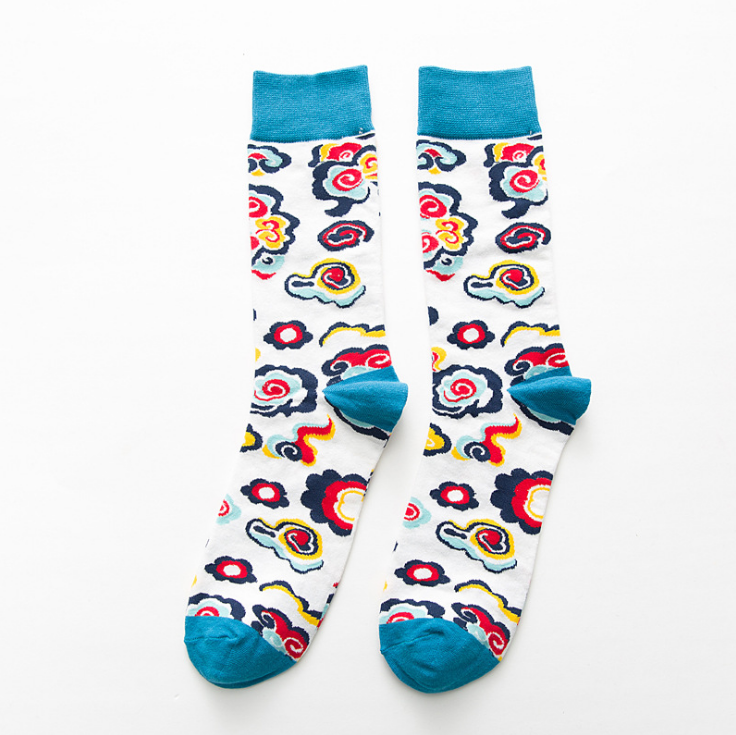 New Fashion Style Socks Short Chicken Geometry Pattern Funny Cotton Socks Image